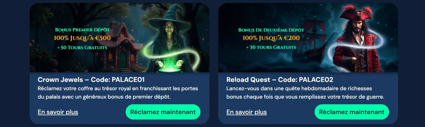 WagerPalace Casino Bonus et promotions